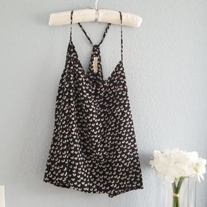 By Eloise ...Black with white Hearts Tank top
